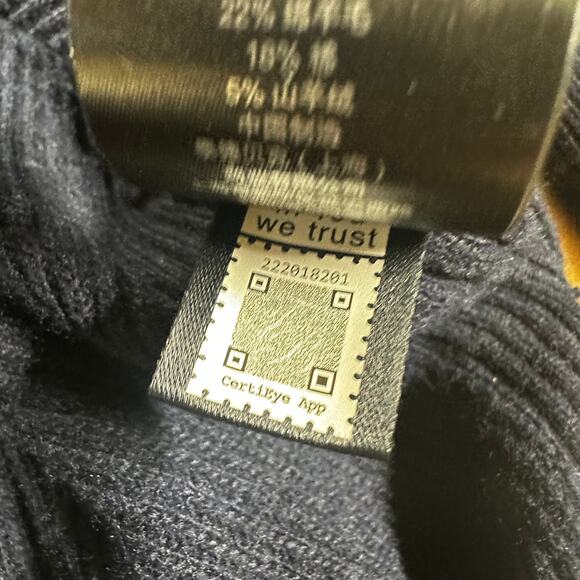 Ted Baker Rashell Cashmere Blend Crew Neck Sweater Navy Blue Size 6 (US 14) EUC - Picture 7 of 10